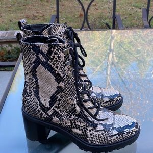 Marc Fisher Melanie Faux Snake Skin Boots